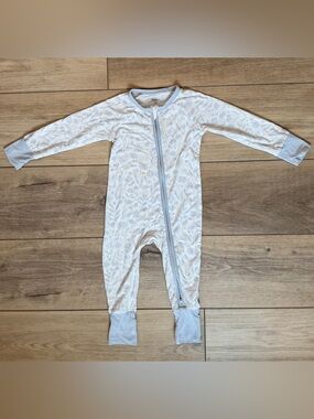 In My Jammers Bamboo Floral Zipper Romper 12–18M Convertible Footie Pajamas